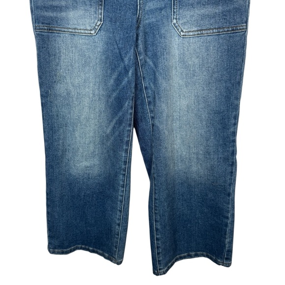 Judy Blue Utility High Rise Wide Leg Crop Jeans, Size 7/28 - Picture 9 of 13